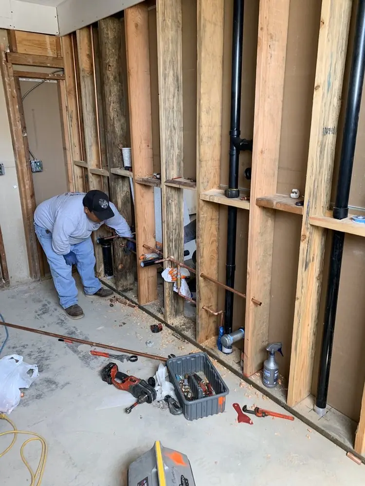 Commercial rough-in plumbing for Commercial Plumbing in Hollywood Santa Monica
